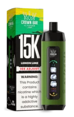 Acevape Al Fakher Ice Adjust 15 000 bouffées, cigarette électronique jetable, saveur citron-citron vert, en stock en Europe, dispositif jetable