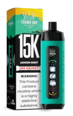 Acevape Al Fakher Ice Adjust 15 000 bouffées, cigarette électronique jetable, saveur citron-menthe, en stock en Europe, dispositif jetable