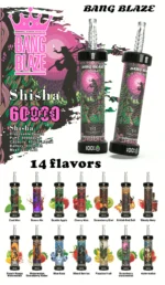 Acevape Bang Blaze Shisha 60000 Zuege Sortenuebersicht 002 Eu Lager Disposable Vape Device