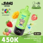 Acevape Bang Leader 450,000 Puffs 15-in-1 Strawberry, Mango, Watermelon, Bubble Gum, Red Mojito, Love66 Flavors 007 EU Stock