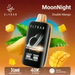 Acevape Elfbar Moonnight 40,000 Puffs Disposable Vape, Double Mango Flavor, In-Stock in the EU