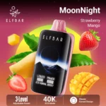 Acevape Elfbar Moonnight 40,000 Puffs Disposable Vape - Strawberry Mango Flavor - In-Store Display - EU Warehouse