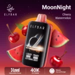 Acevape Elfbar Moonnight 40,000 Puffs Disposable Vape Cherry Watermelon Flavor Display EU Warehouse