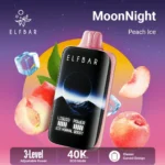 Acevape Elfbar Moonnight 40,000 Puffs Disposable Vape, Peach Ice Flavor, Display, EU Warehouse