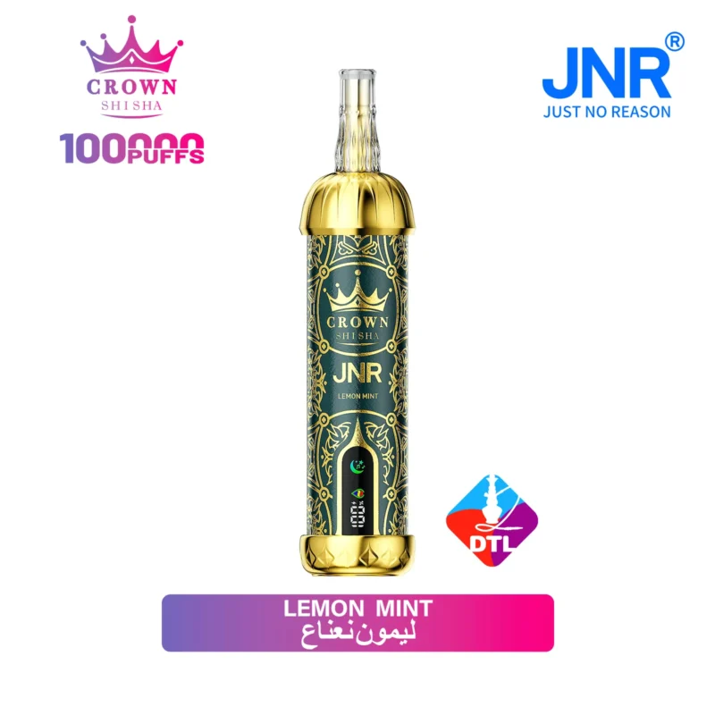 Acevape Jnr Crown Shisha 100000 Zuege Geschmacksanzeige Zitrone Minze 08 Eu Lager Disposable Vape Device