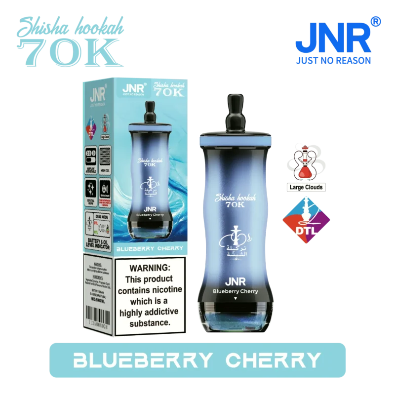 Acevape Jnr Shisha Hookah 70,000 Puffs Small Pack Blueberry Cherry 02 EU Stock Disposable Vape Device