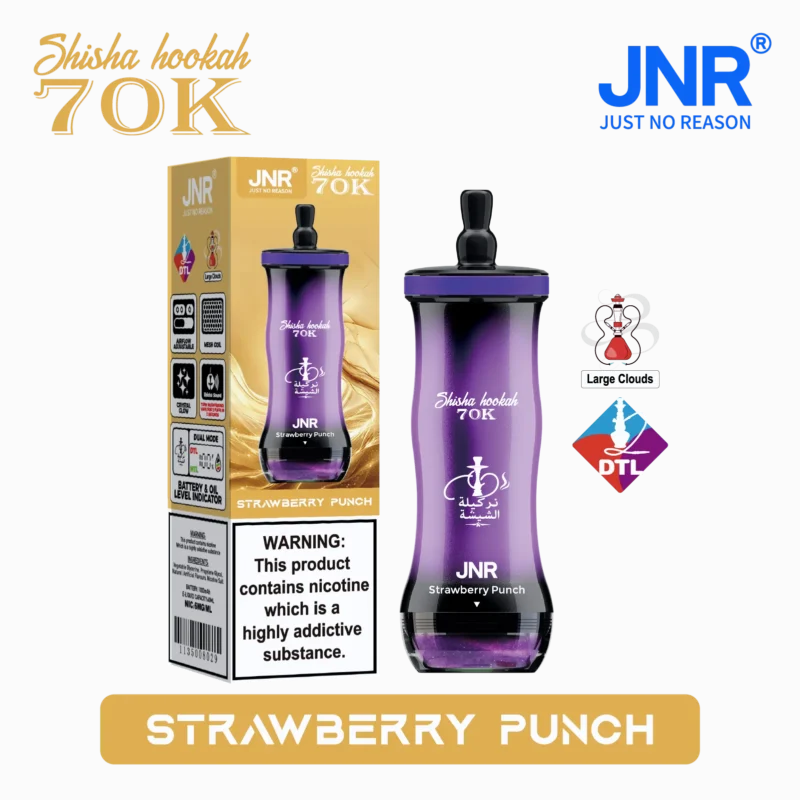 Acevape Jnr Shisha Hookah 70,000 Puffs Small Pack Strawberry Punch 18 EUR In Stock Disposable Vape Device