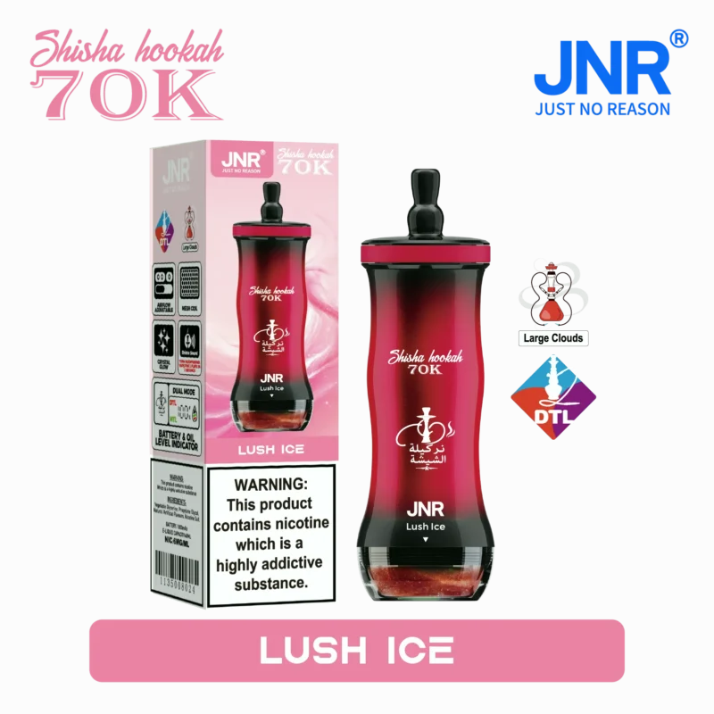 Acevape Jnr Shisha Hookah 70,000 Puffs Small Package Lush Ice 10 EU In Stock Disposable Vape Device