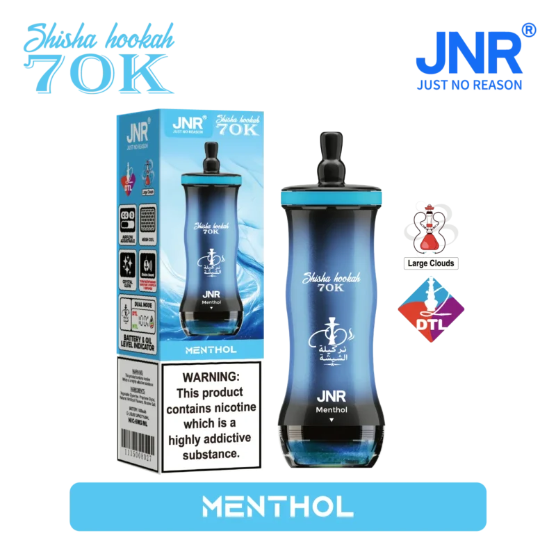Acevape Jnr Shisha Hookah 70,000 Puffs, Small Package, Menthol, 13 EUR, In Stock, Disposable Vape Device