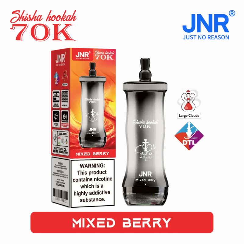 Acevape Jnr Shisha Hookah 70,000 Puffs, Small Package, Mixed Berry, 15 EUR, In Stock, Disposable Vape Device