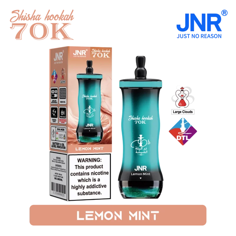 Acevape Jnr Shisha Hookah 70,000 Puffs Small Package Lemon Mint 09 EU Stock Disposable Vape Device