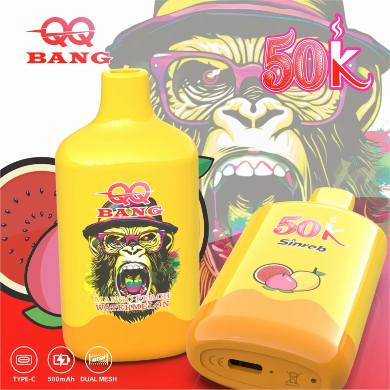 Acevape Qqbang 50000 Zuege Mango Pfirsich Wassermelone Geschmack 013 Eu Lager Disposable Vape Device