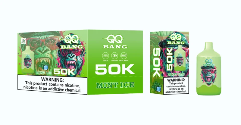 Acevape Qqbang 50000 Zuege Minze Eis Geschmack 014 Eu Lager Disposable Vape Device