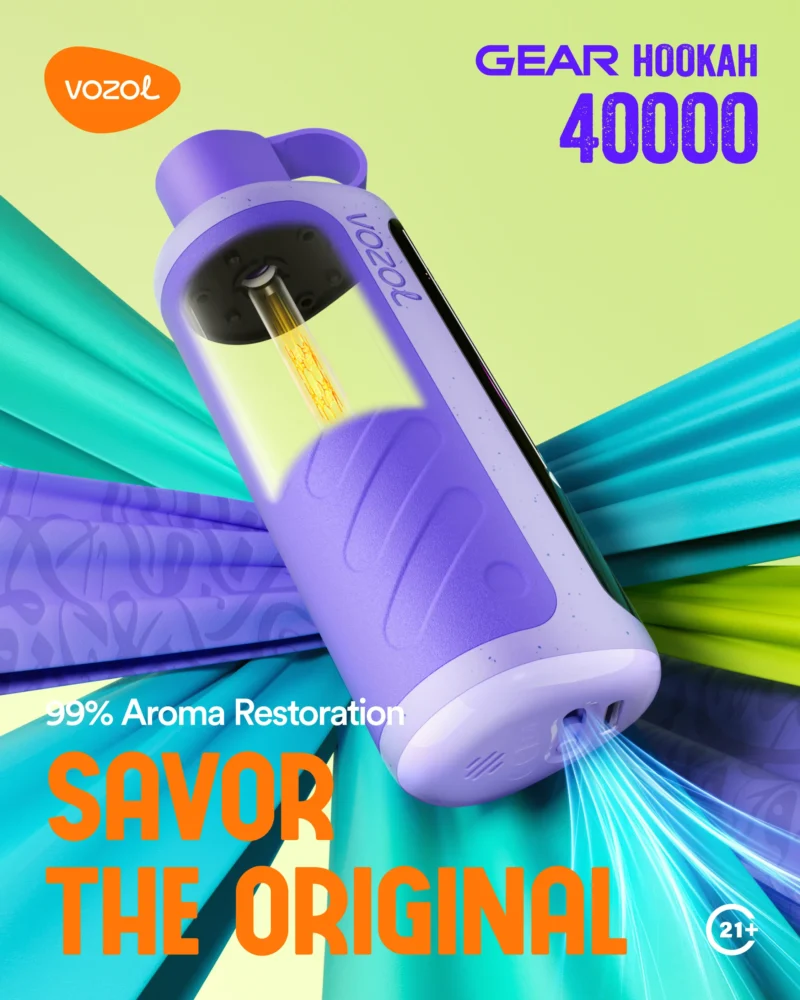 Acevape Vozol Gear Hookah 40000 Zuege 99 Prozent Aromawiedergabe Eu Lager Disposable Vape Device