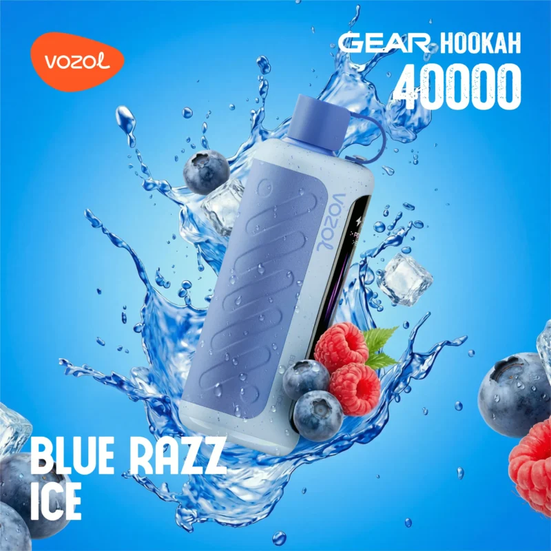 Acevape Vozol Gear Hookah 40000 Zuege Shisha Vape Blaue Himbeere Eis Eu Lager Disposable Device