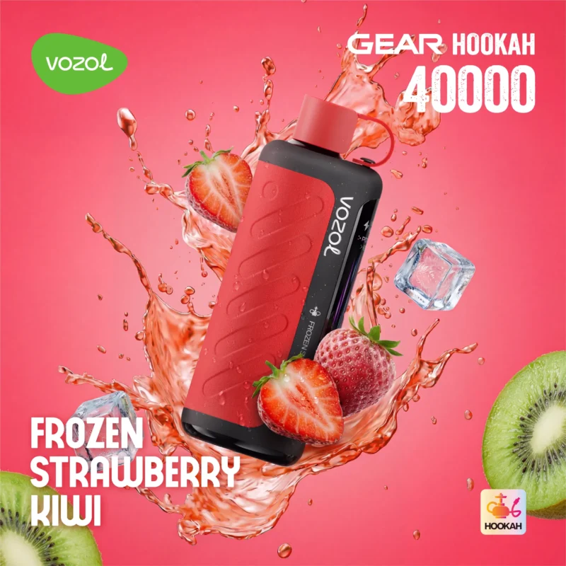 Acevape Vozol Gear Hookah 40000 Zuege Shisha Vape Eisgekuehlte Erdbeere Kiwi Eu Lager Disposable Device