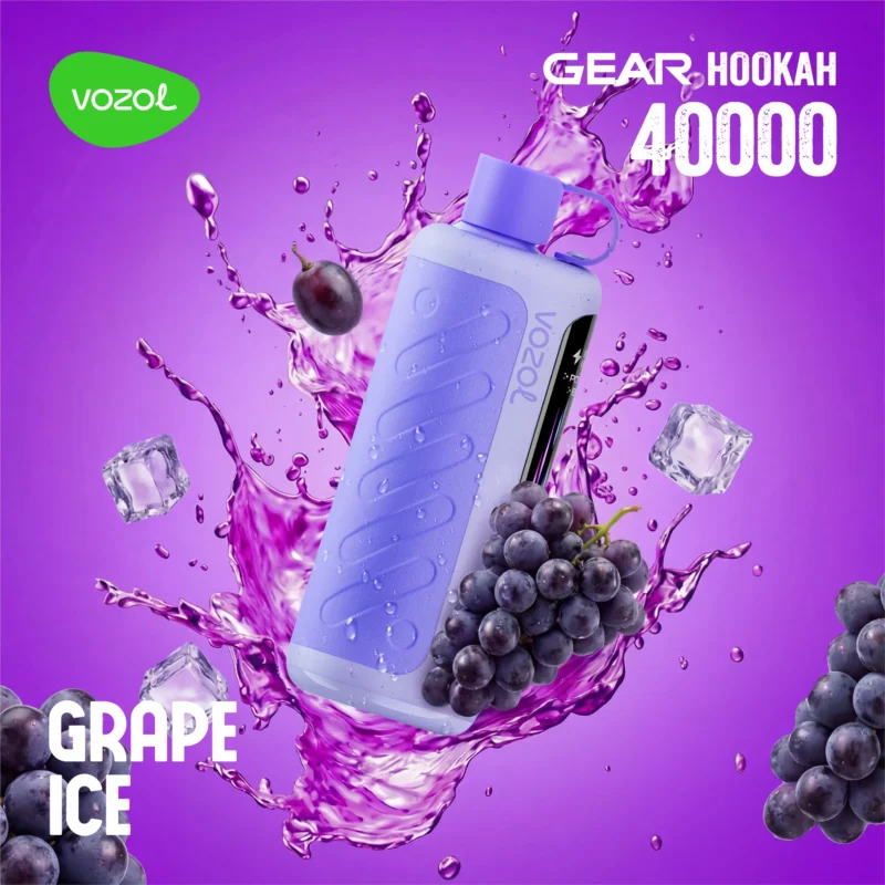 Acevape Vozol Gear Hookah 40000 Zuege Shisha Vape Traube Eis Eu Lager Disposable Device