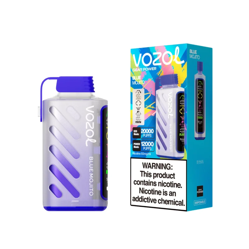 Acevape Vozol Gear Power 20000 Zuege Einweg Vape Blauer Mojito Produkt Mit Einzelverpackung Eu Lager Disposable Device