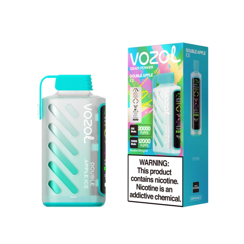 Acevape Vozol Gear Power 20000 Zuege Einweg Vape Doppelapfel Eis Produkt Mit Einzelverpackung Eu Lager Disposable Device