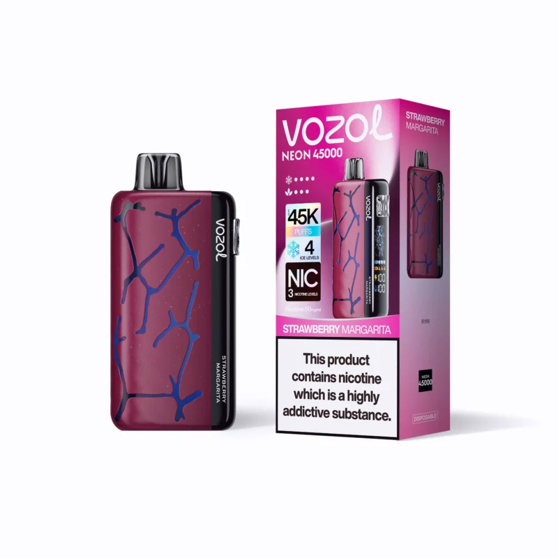 Acevape Vozol Neon 45,000 Puffs Disposable Vape - Strawberry Margarita Flavor - Display - In Stock in the EU