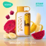 Acevape Vozol Star 35 000 bouffées, cigarette électronique jetable, saveurs fruit du dragon, fraise et banane, en stock en Europe, dispositif jetable