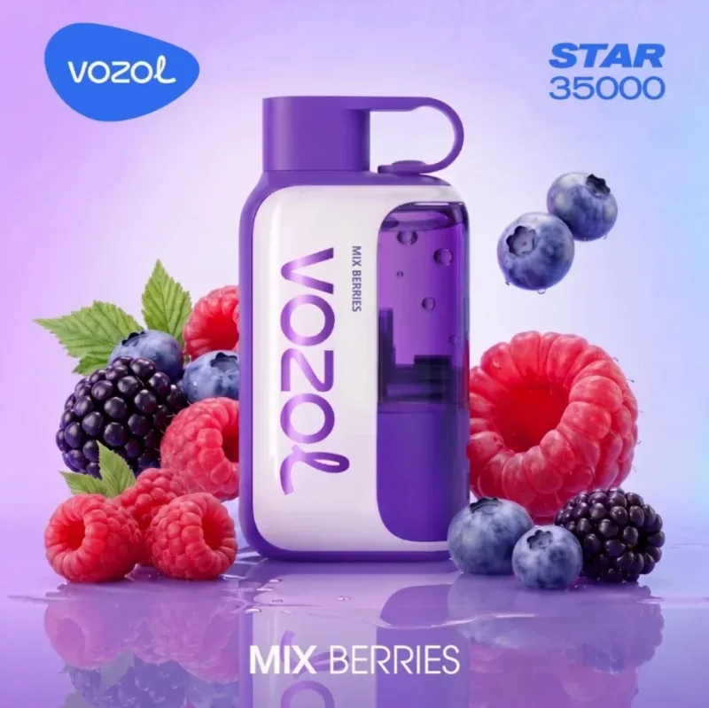 Acevape Vozol Star 35 000 bouffées - Cigarette électronique jetable aux arômes de fruits rouges - En stock en Europe - Appareil jetable
