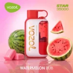 Acevape Vozol Star 35 000 bouffées - Cigarette électronique jetable au goût de pastille de chewing-gum à la pastèque - En stock en UE - Appareil jetable