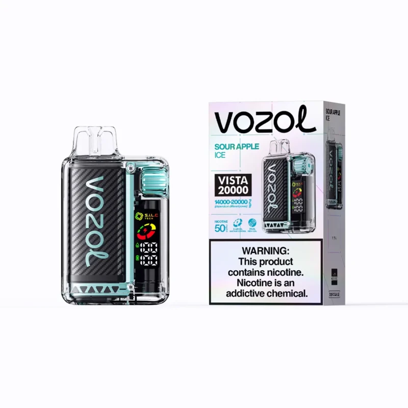 Acevape Vozol Vista 20000 Zuege Einweg Vape Saurer Apfel Eis Produkt Mit Einzelverpackung Eu Lager Disposable Device