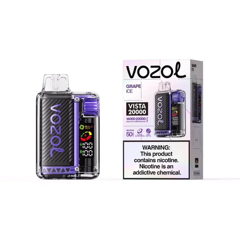 Acevape Vozol Vista 20000 Zuege Einweg Vape Traube Eis Produkt Mit Einzelverpackung Eu Lager Disposable Device