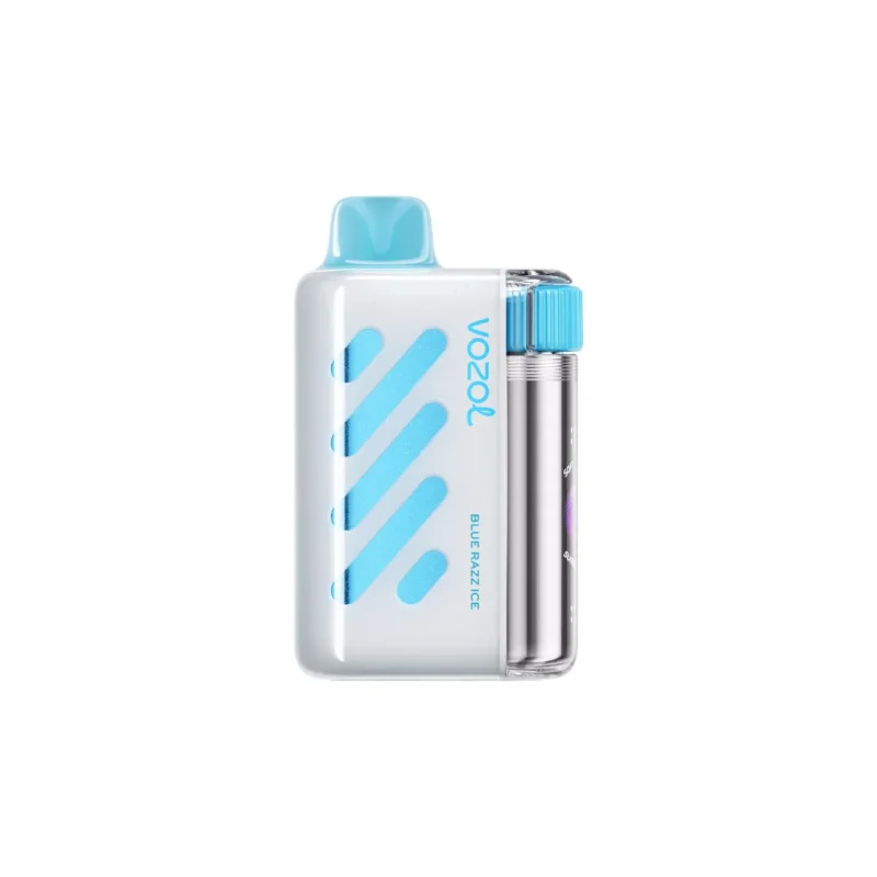 Acevape Vozol Vista 40 000 bouffées, cigarette électronique jetable, saveur framboise bleue glacée, vue de l'appareil, en stock en UE, appareil jetable