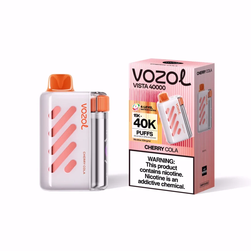 Acevape Vozol Vista 40 000 bouffées, cigarette électronique jetable, arôme cerise-cola, appareil et emballage, en stock en UE, dispositif jetable
