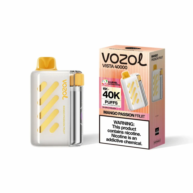 Acevape Vozol Vista 40 000 bouffées, cigarette électronique jetable, saveur mangue-fruit de la passion, appareil et emballage, en stock en UE, appareil jetable