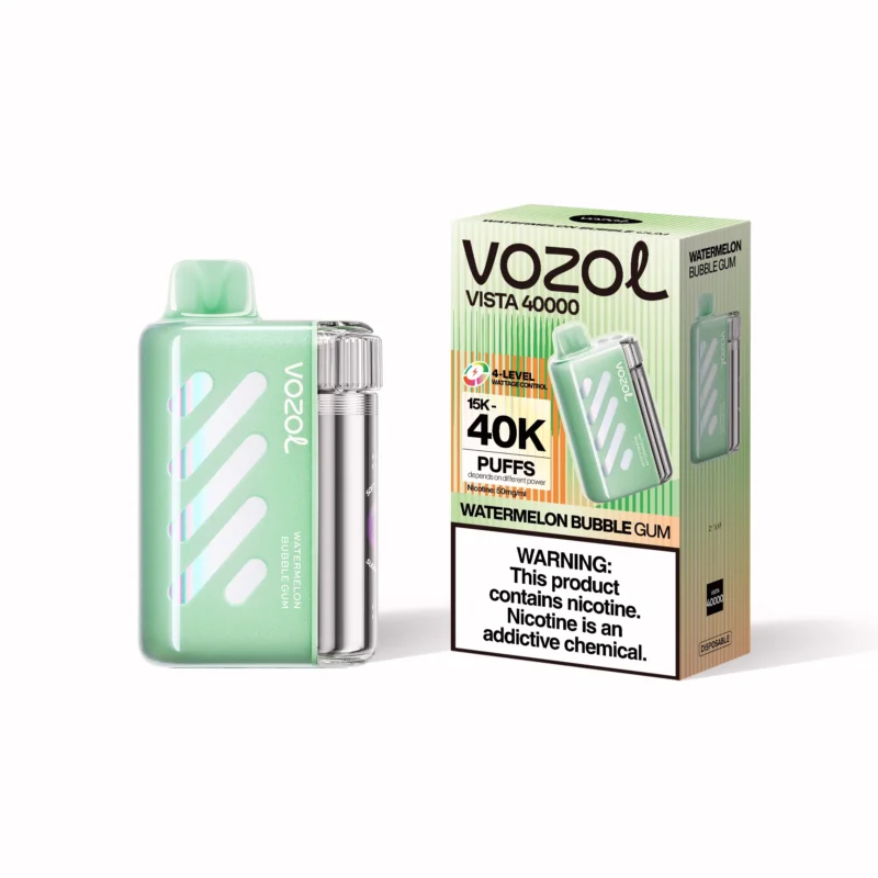 Acevape Vozol Vista 40 000 bouffées, cigarette électronique jetable, arôme pastille de chewing-gum à la pastèque, appareil et emballage, en stock dans l'UE, appareil jetable