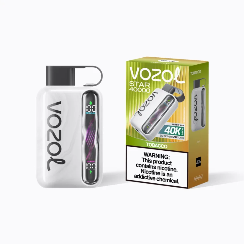 Vozol Star 40 000 bouffées – Cigarette électronique jetable au tabac