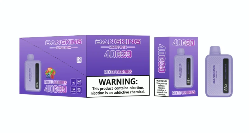 Acevape Bang King Magic Box 40,000 Puffs Berry Mix Flavor Profile 001 Disposable Vape Device