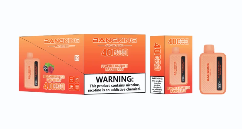 Acevape Bang King Magic Box 40,000 Puffs Blackberry and Red Raspberry Flavor 013 Disposable Vape Device