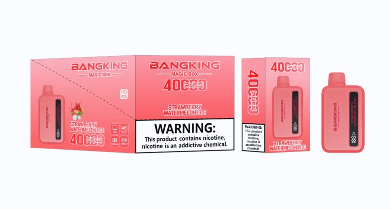 Acevape Bang King Magic Box 40,000 Puffs Strawberry Watermelon Ice Flavor Profile 003 Disposable Vape Device