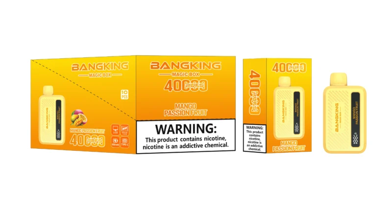 Acevape Bang King Magic Box 40,000 Puffs Mango-Passion Fruit Flavor 009 Disposable Vape Device