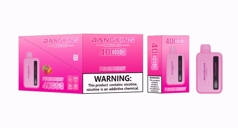 Acevape Bang King Magic Box 40,000 Puffs Peach Berry Flavor 007 Disposable Vape Device