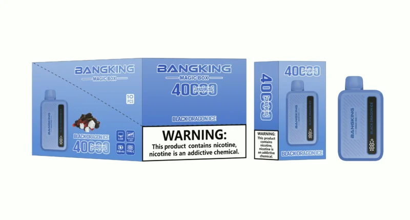Acevape Bang King Magic Box 40,000 Puffs Black Dragon Ice Flavor 005 Disposable Vape Device