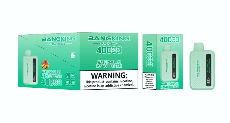 Acevape Bang King Magic Box 40,000 Puffs Watermelon, Mango, Peach Flavor Profile 015 Disposable Vape Device