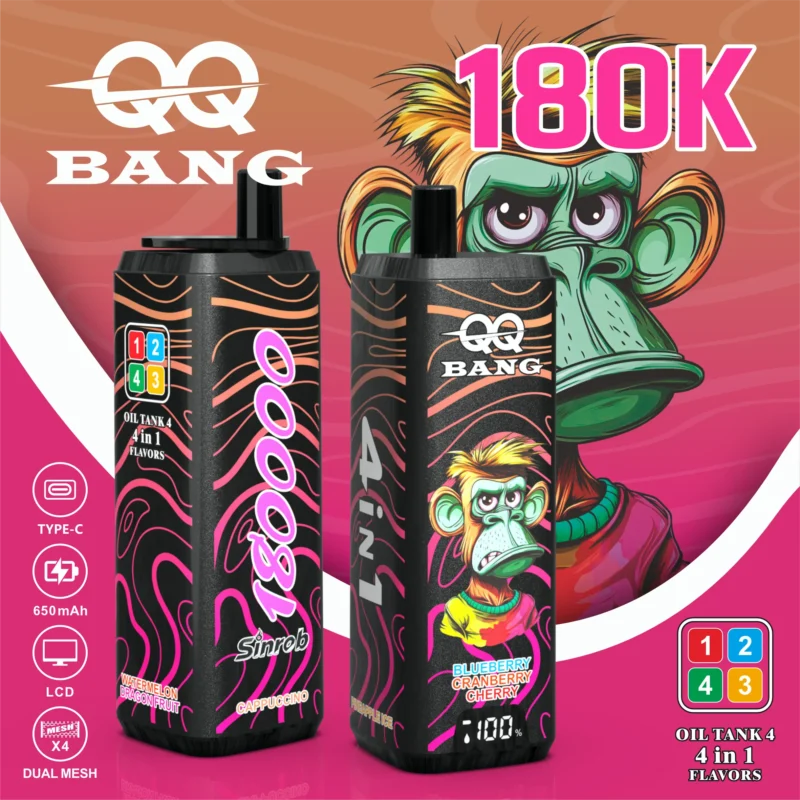 Acevape Qq Bang 180,000 Puffs 4-in-1 Product Image 002 EU Warehouse Disposable Vape Device
