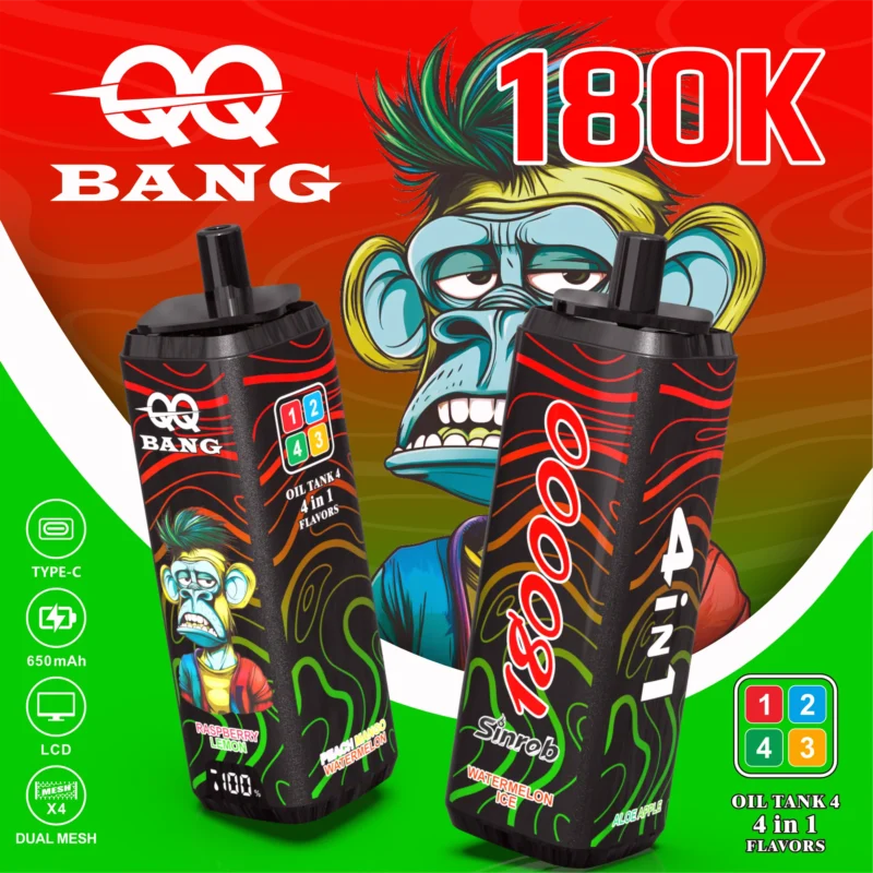 Acevape Qq Bang 180,000 Puffs 4-in-1 Product Image 003 EU Warehouse Disposable Vape Device