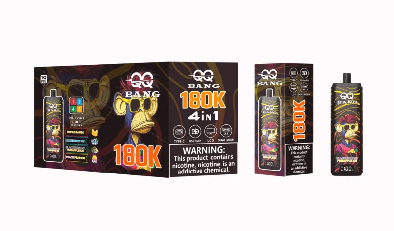 Acevape Qq Bang 180,000 Puffs 4-in-1 Product Image 004 EU Stock Disposable Vape Device