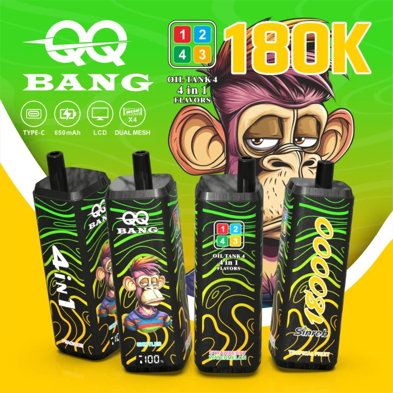 Acevape Qq Bang 180,000 Puffs 4-in-1 Product Image 005 EU Warehouse Disposable Vape Device