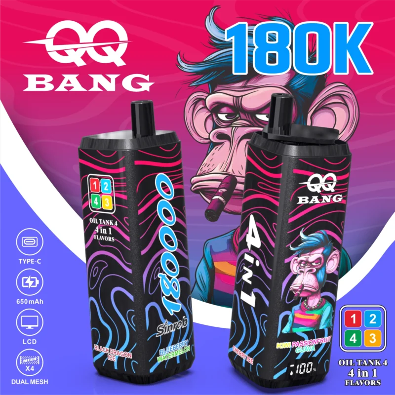 Acevape Qq Bang 180,000 Puffs 4-in-1 Product Image 006 EU Stock Disposable Vape Device