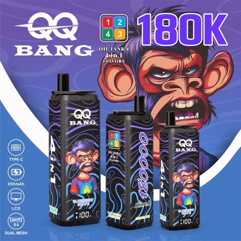 Acevape Qq Bang 180,000 Puffs 4-in-1 Product Image 009 EU Stock Disposable Vape Device