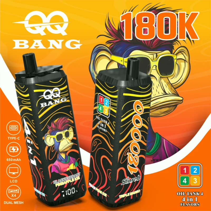 Acevape Qq Bang 180,000 Puffs 4-in-1 Product Image 011 EU Warehouse Disposable Vape Device