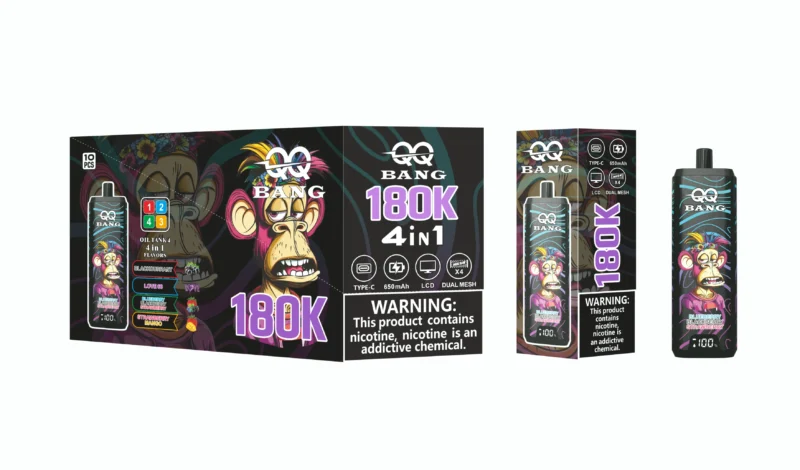 Acevape Qq Bang 180,000 Puffs 4-in-1 Product Image 012 EU Warehouse Disposable Vape Device