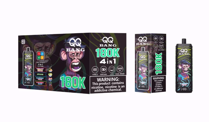 Acevape Qq Bang 180,000 Puffs 4-in-1 Product Image 017 EU Warehouse Disposable Vape Device